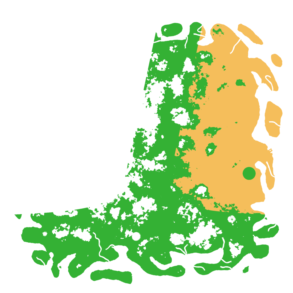 Biome Rust Map: Procedural Map, Size: 6000, Seed: 101692495