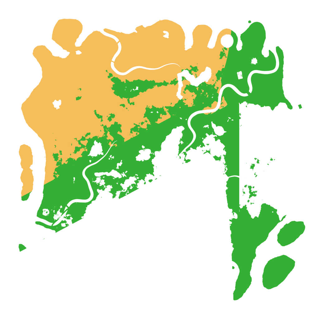 Biome Rust Map: Procedural Map, Size: 4500, Seed: 428607