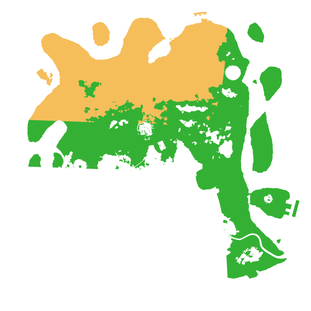 Biome Rust Map: Procedural Map, Size: 3700, Seed: 4321