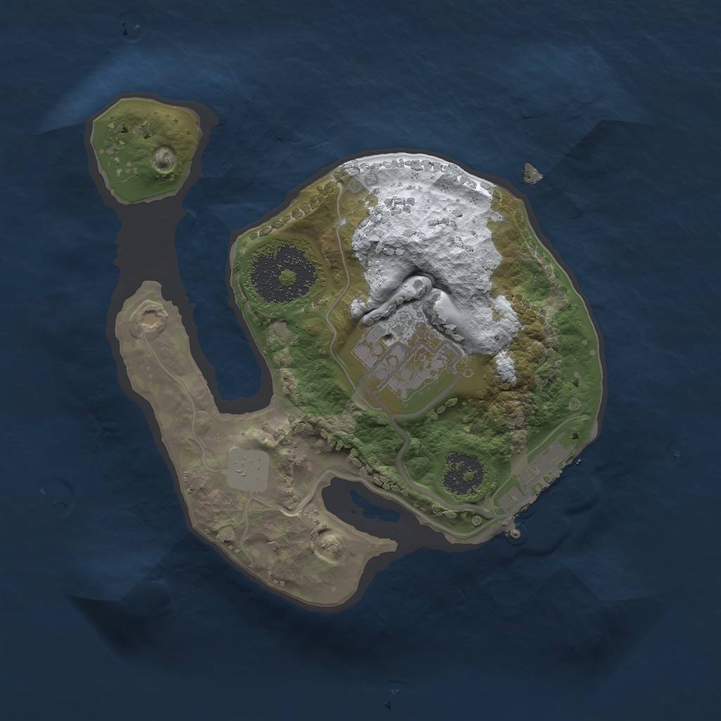 Rust Map: Procedural Map, Size: 1800, Seed: 19075, 7 Monuments