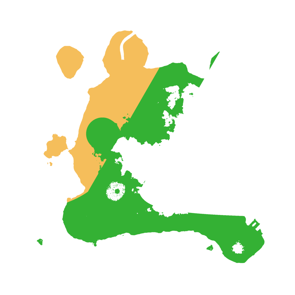Biome Rust Map: Procedural Map, Size: 2400, Seed: 1752947856