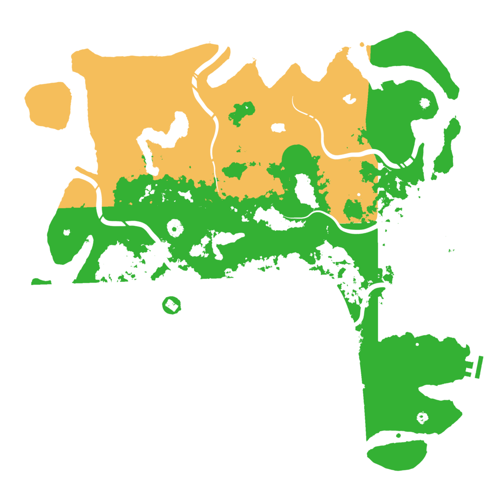 Biome Rust Map: Procedural Map, Size: 4500, Seed: 1709198