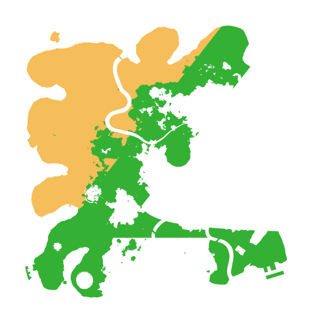 Biome Rust Map: Procedural Map, Size: 3500, Seed: 252083267