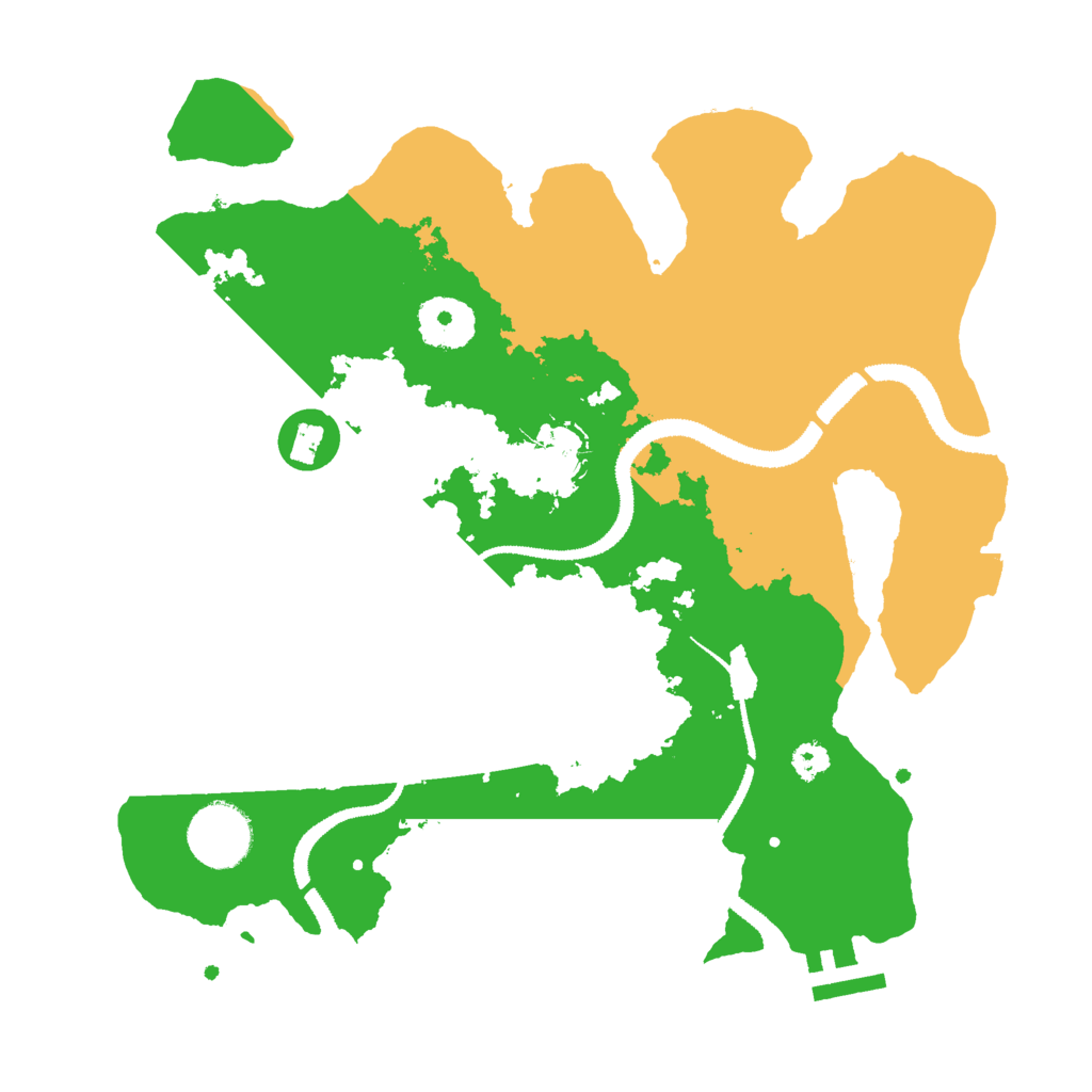 Biome Rust Map: Procedural Map, Size: 3000, Seed: 14272