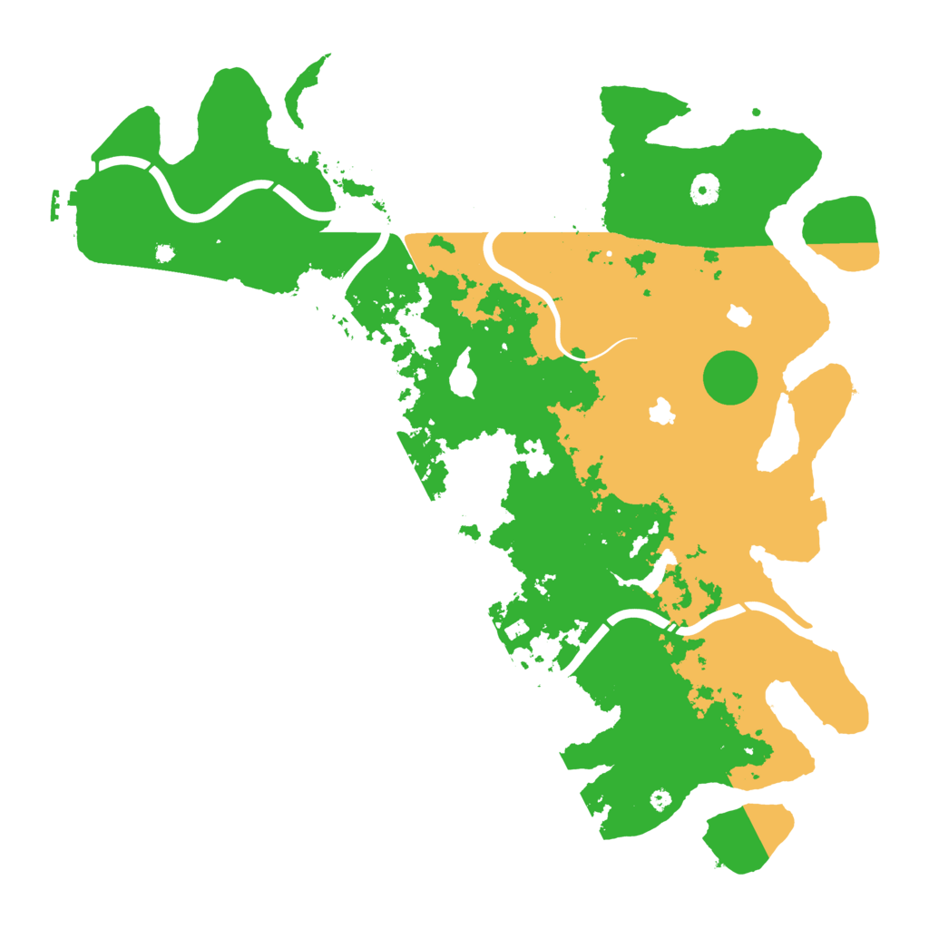 Biome Rust Map: Procedural Map, Size: 4500, Seed: 4036996