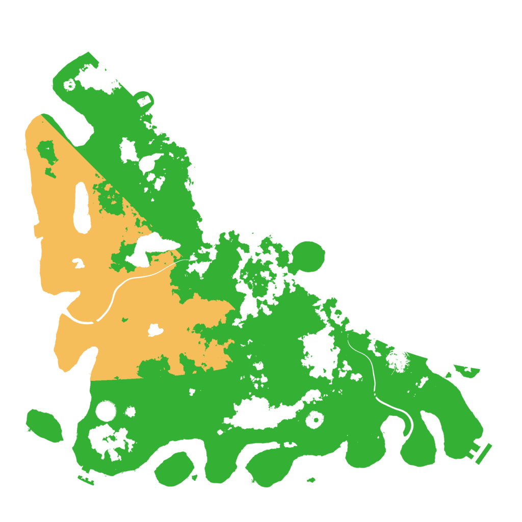 Biome Rust Map: Procedural Map, Size: 4500, Seed: 4682066