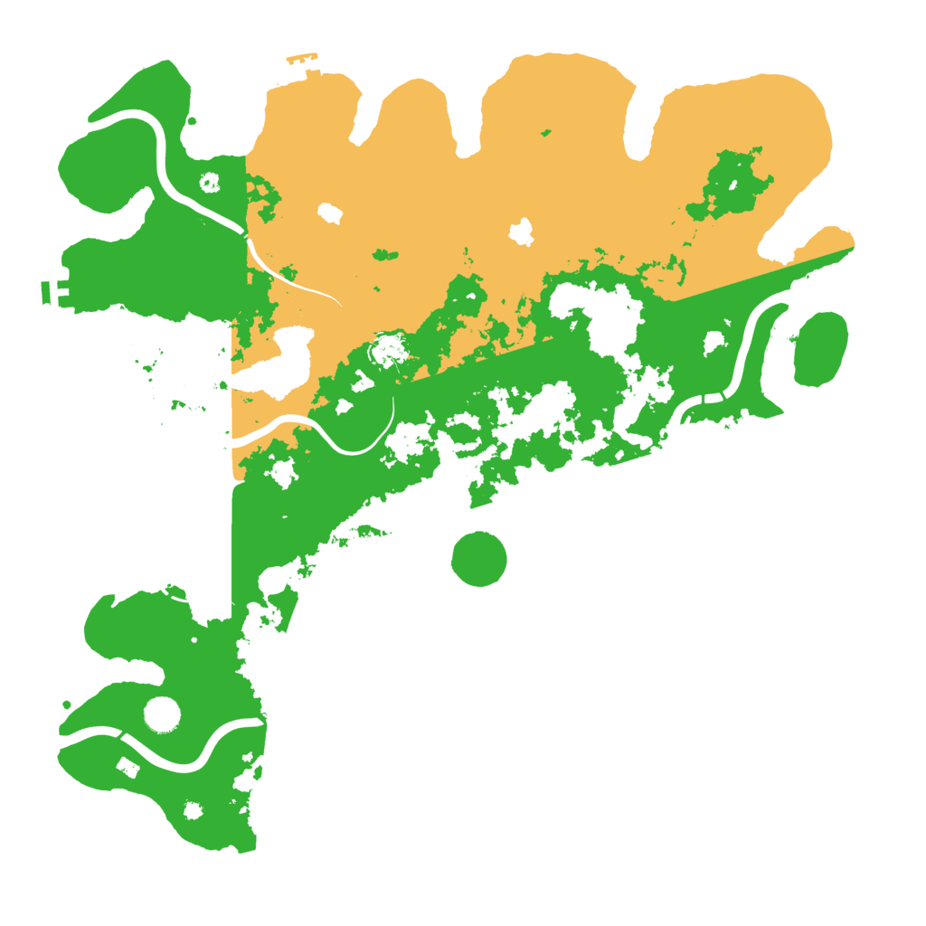 Biome Rust Map: Procedural Map, Size: 4500, Seed: 3838237