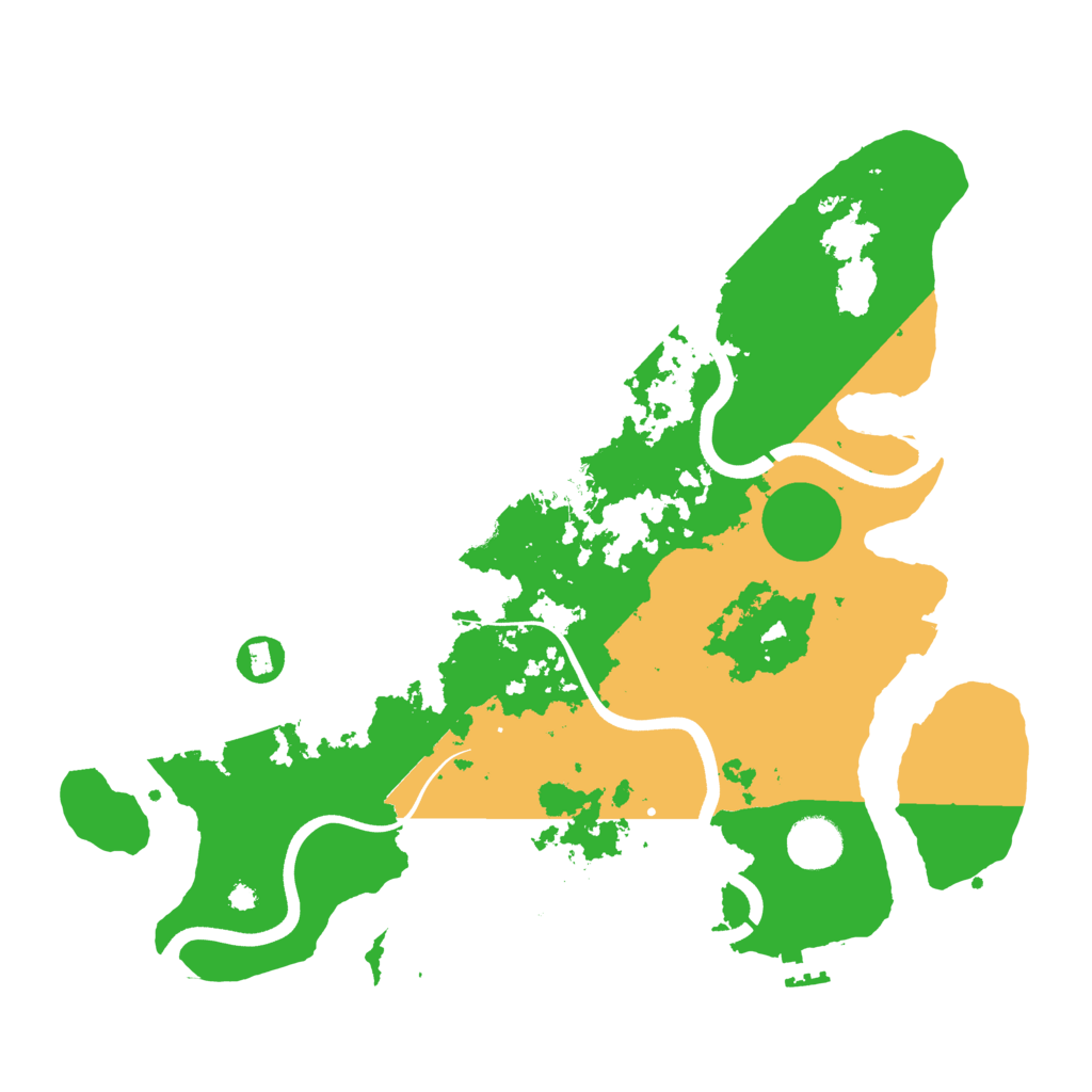 Biome Rust Map: Procedural Map, Size: 3700, Seed: 25984