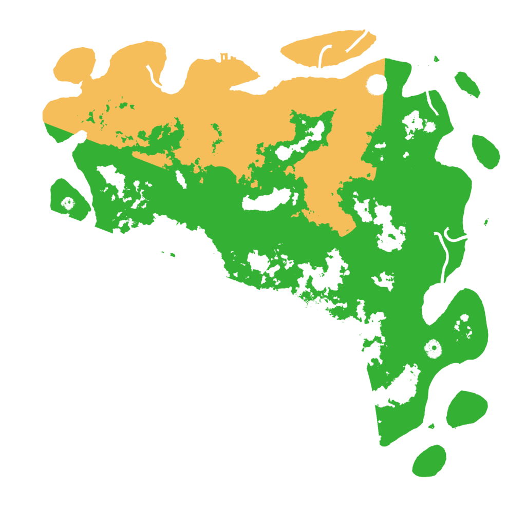 Biome Rust Map: Procedural Map, Size: 4500, Seed: 2245386