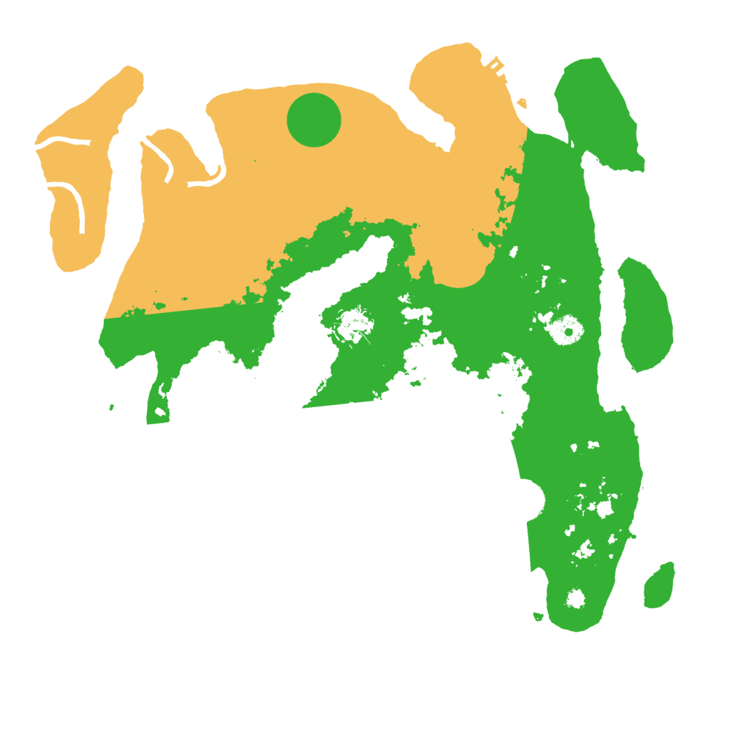 Biome Rust Map: Procedural Map, Size: 3550, Seed: 615887