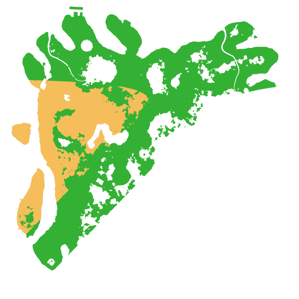 Biome Rust Map: Procedural Map, Size: 4500, Seed: 4488802