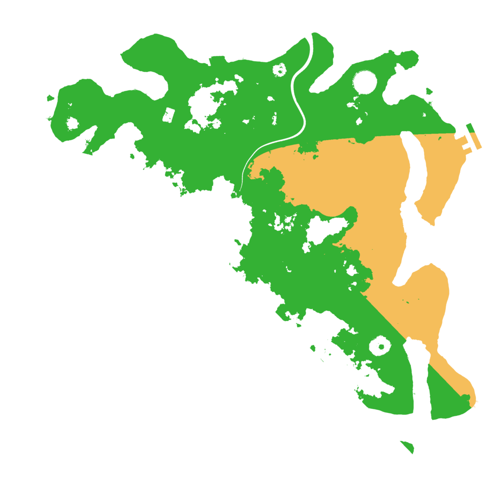 Biome Rust Map: Procedural Map, Size: 3700, Seed: 3204469