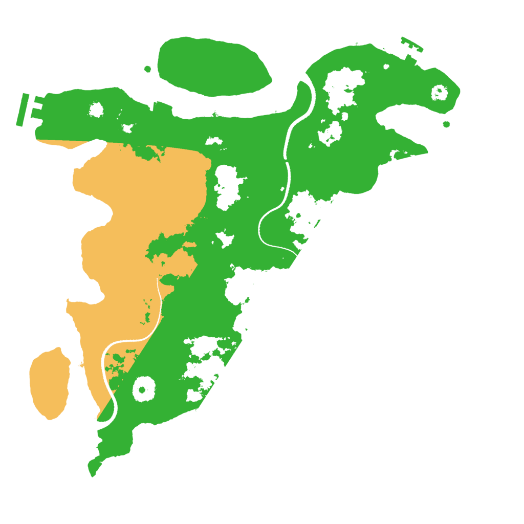 Biome Rust Map: Procedural Map, Size: 3200, Seed: 3155684