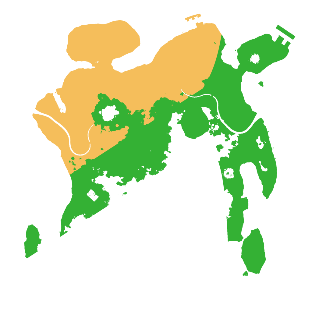 Biome Rust Map: Procedural Map, Size: 3000, Seed: 2439614