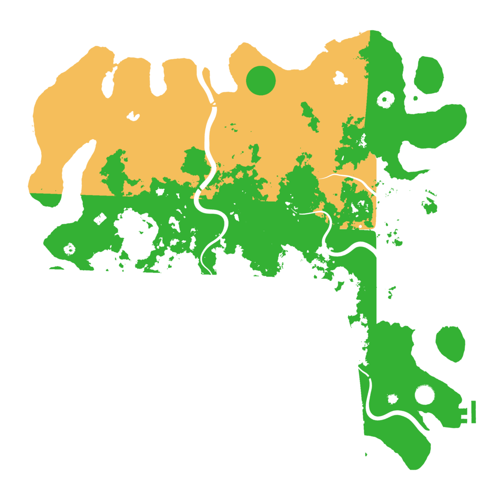 Biome Rust Map: Procedural Map, Size: 4500, Seed: 598347