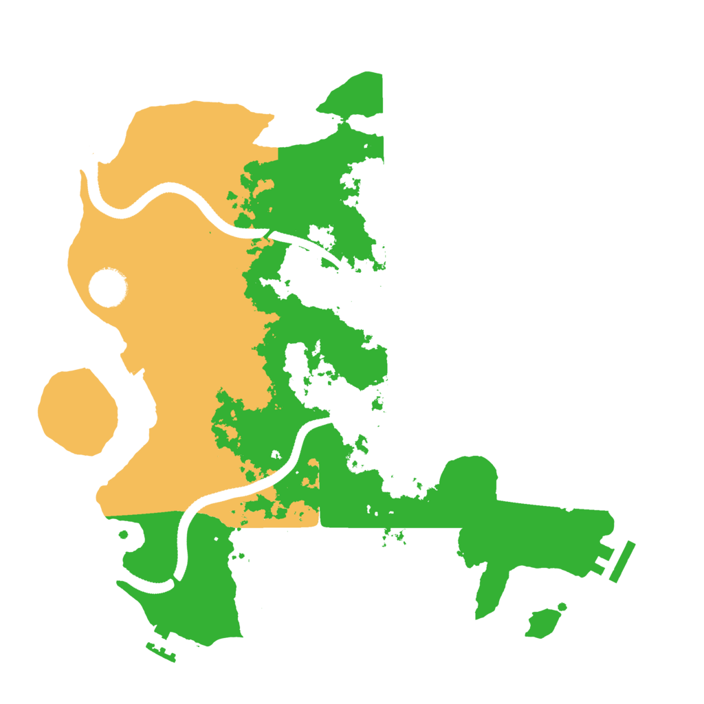 Biome Rust Map: Procedural Map, Size: 3250, Seed: 110907
