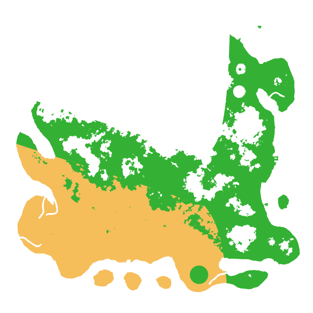 Biome Rust Map: Procedural Map, Size: 4500, Seed: 934788