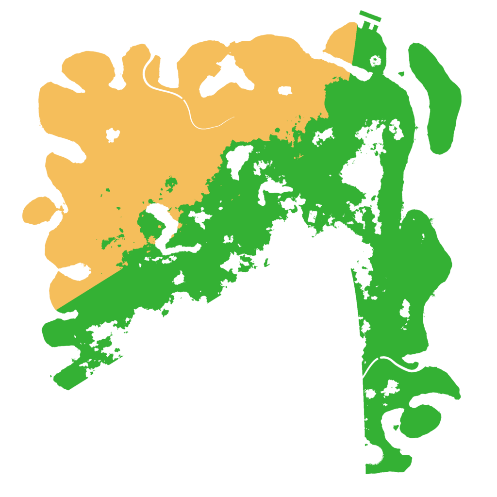 Biome Rust Map: Procedural Map, Size: 4500, Seed: 5324239