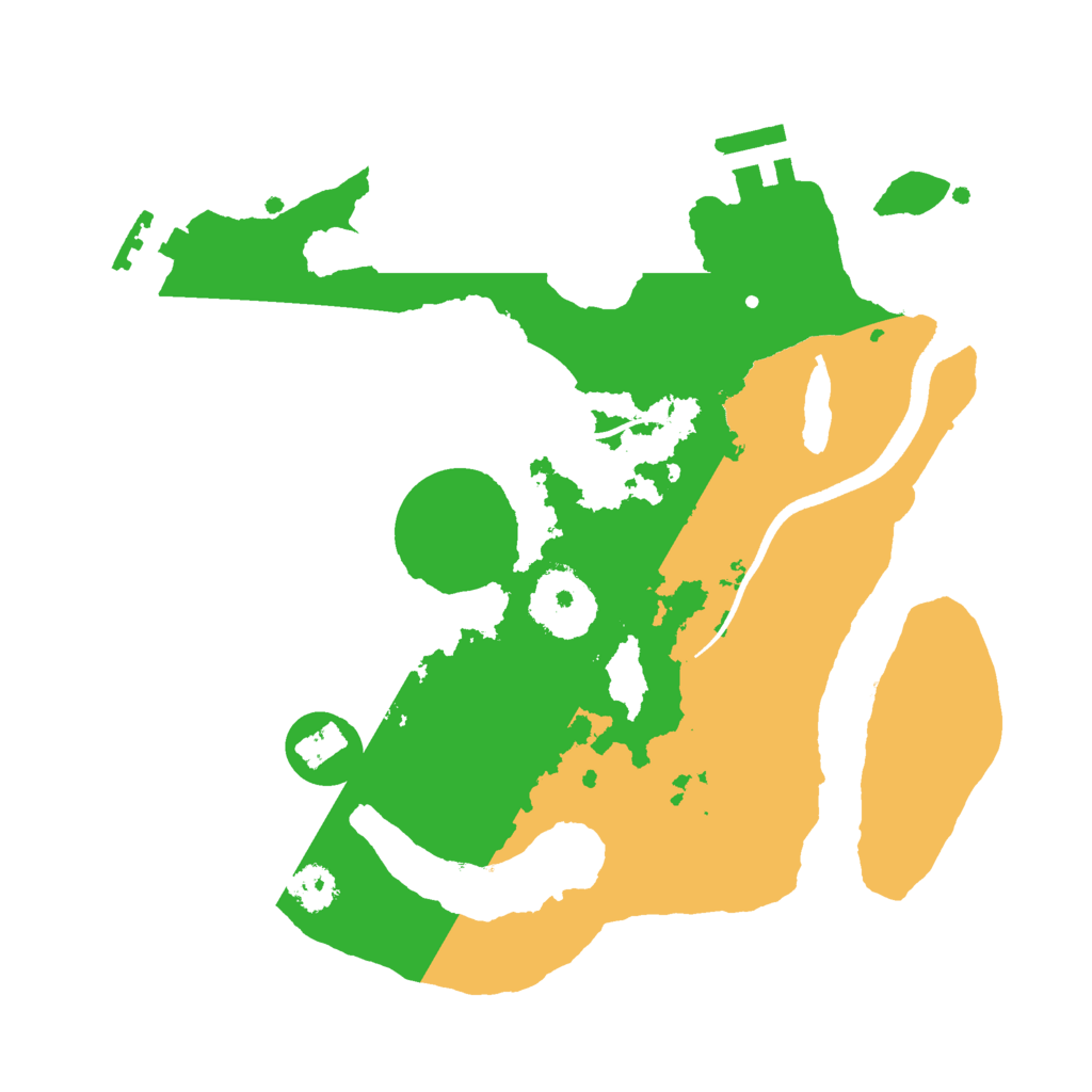 Biome Rust Map: Procedural Map, Size: 2500, Seed: 1106514995