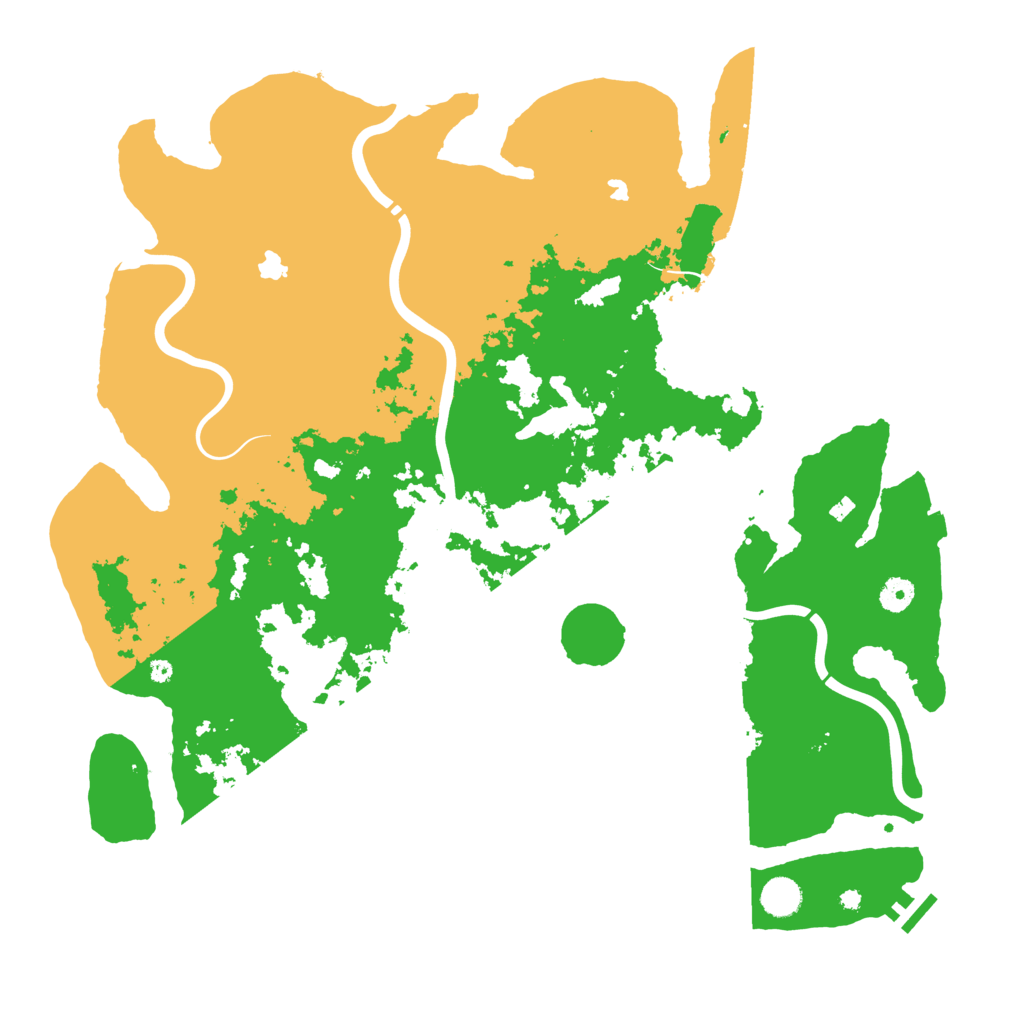 Biome Rust Map: Procedural Map, Size: 4500, Seed: 4204303