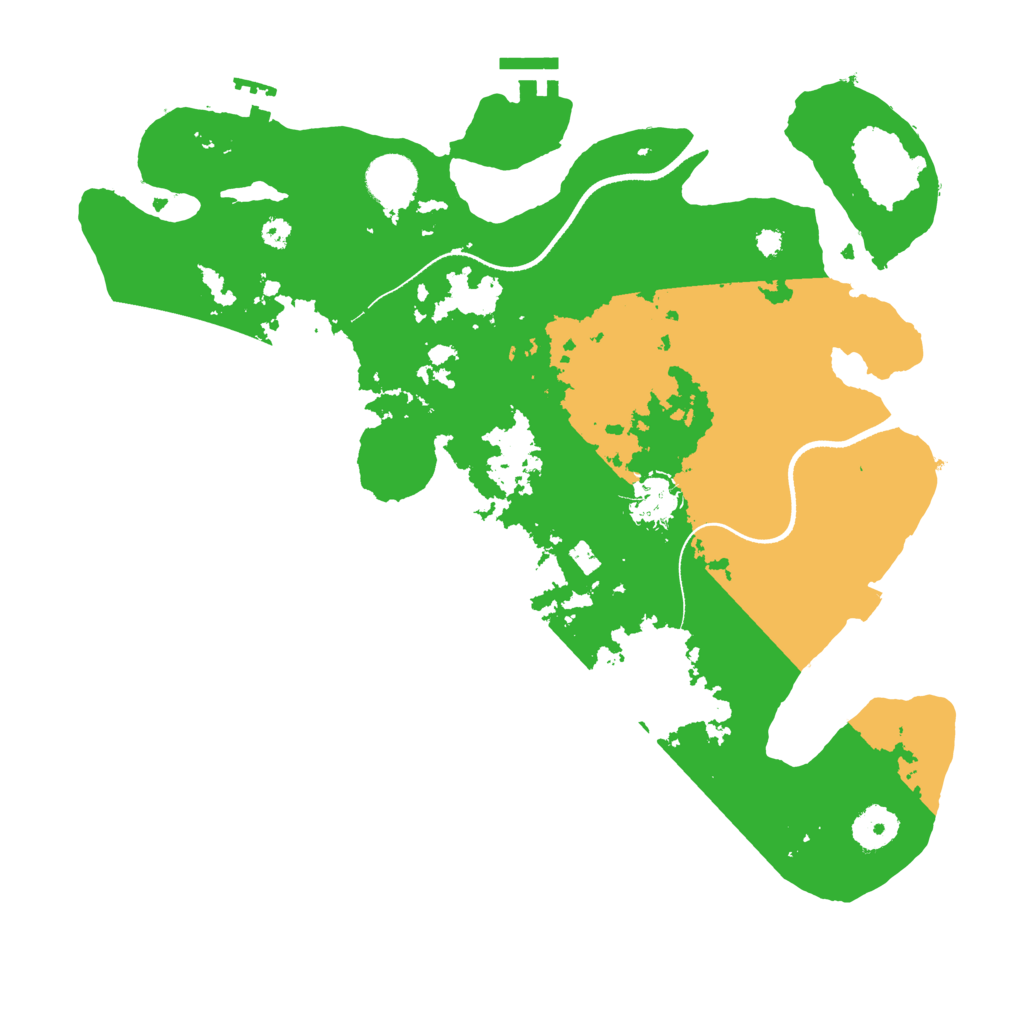 Biome Rust Map: Procedural Map, Size: 3500, Seed: 5316759