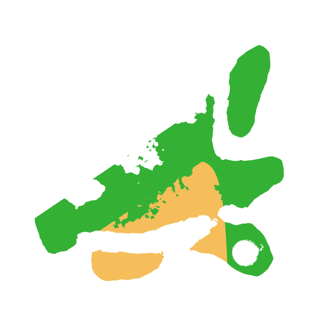 Biome Rust Map: Barren, Size: 2150, Seed: 53590