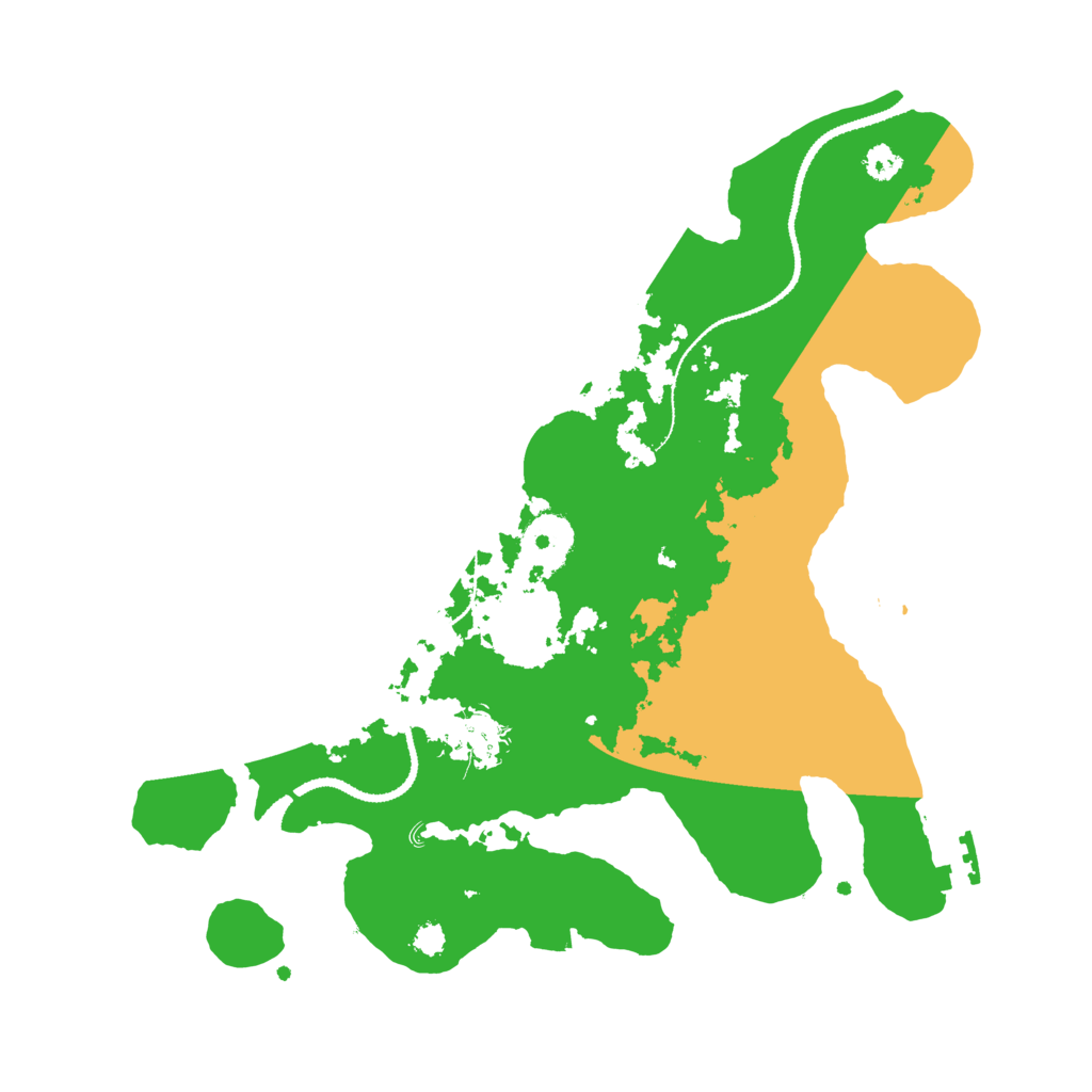 Biome Rust Map: Procedural Map, Size: 3100, Seed: 4275