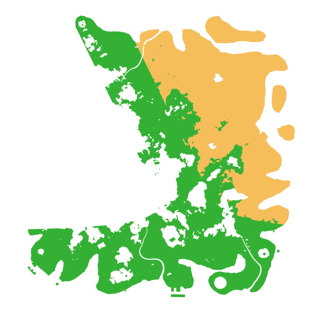Biome Rust Map: Procedural Map, Size: 4500, Seed: 4019782