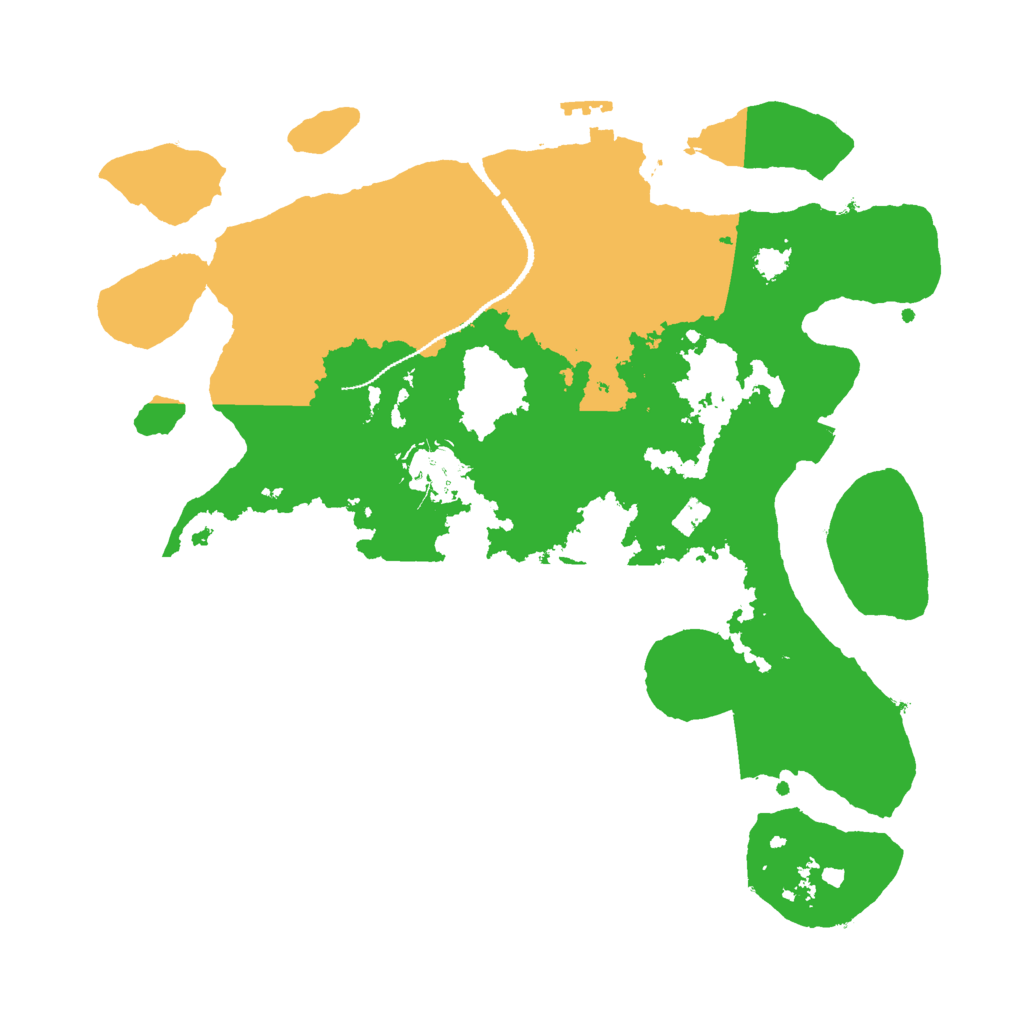 Biome Rust Map: Procedural Map, Size: 3000, Seed: 541982665