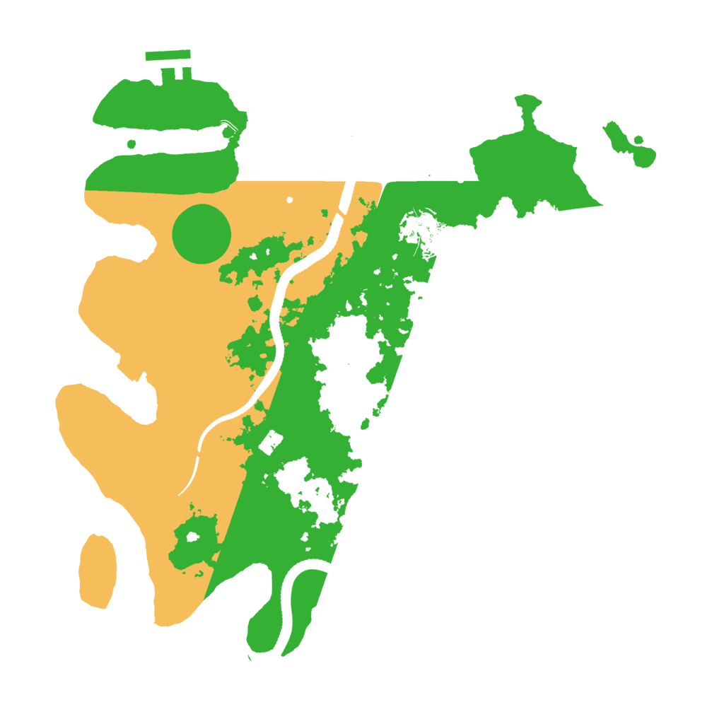 Biome Rust Map: Procedural Map, Size: 3250, Seed: 4454505