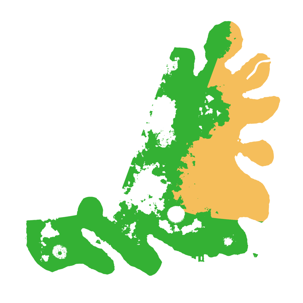 Biome Rust Map: Procedural Map, Size: 3200, Seed: 6149322