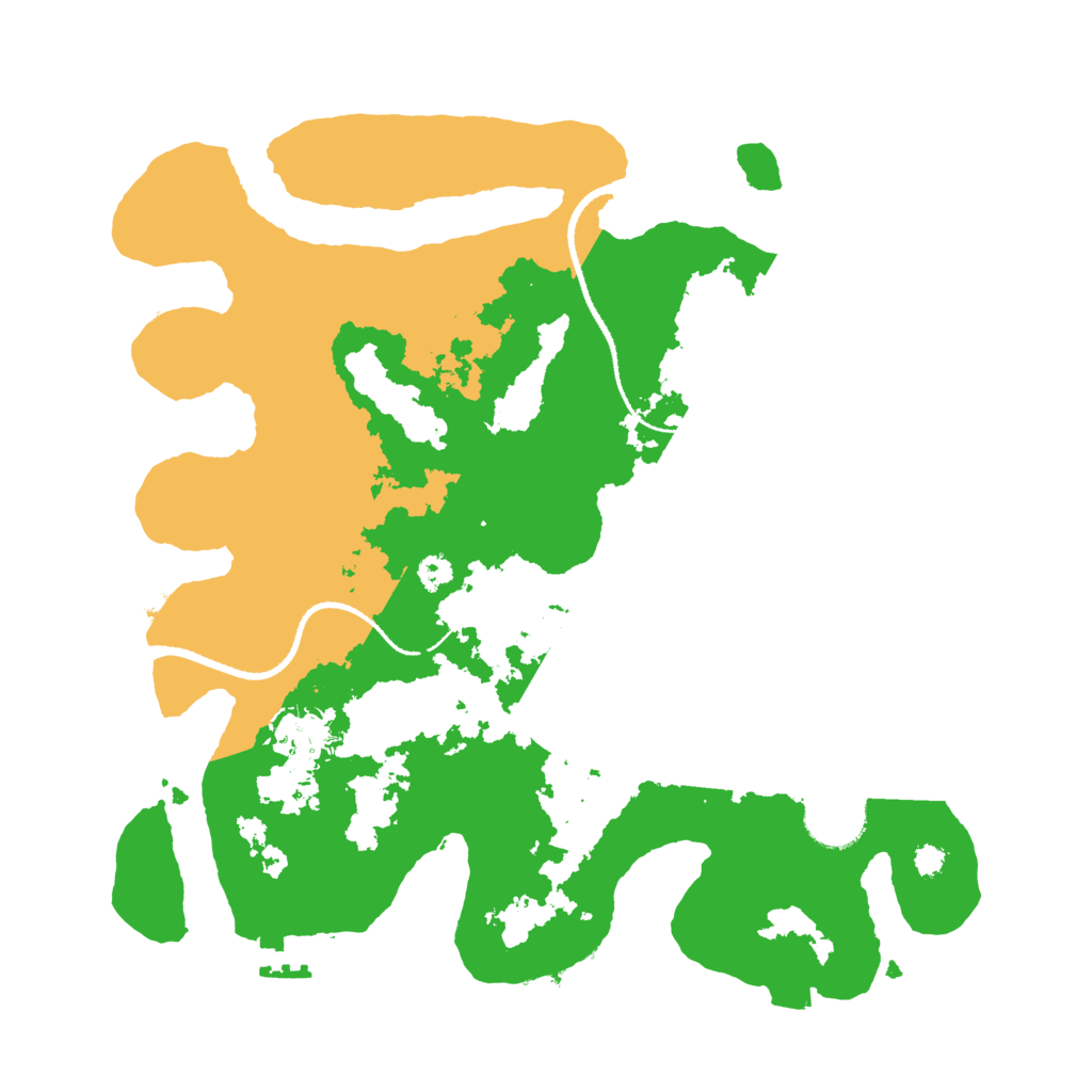 Biome Rust Map: Procedural Map, Size: 3200, Seed: 1213419