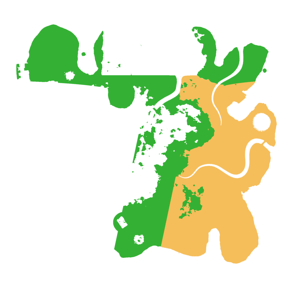 Biome Rust Map: Procedural Map, Size: 3000, Seed: 96339