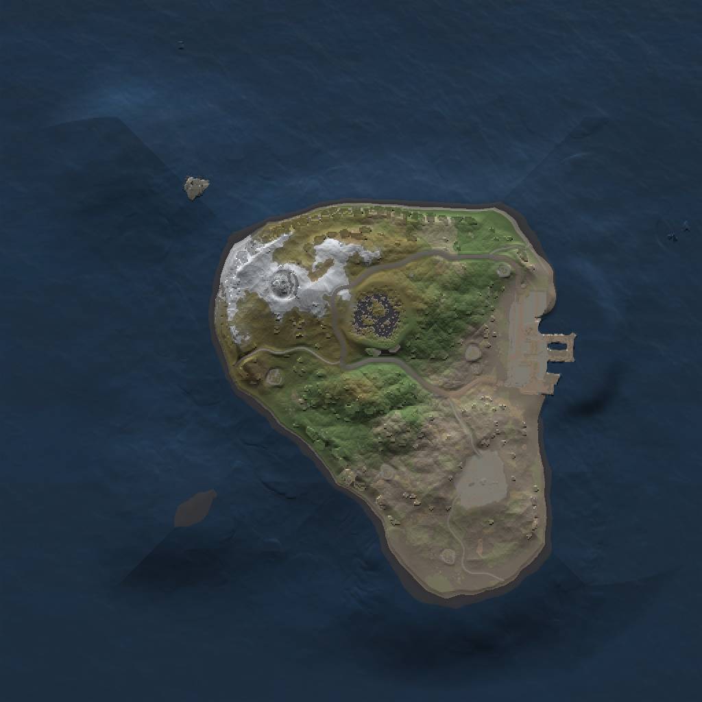 Rust Map: Procedural Map, Size: 1500, Seed: 67867, 5 Monuments