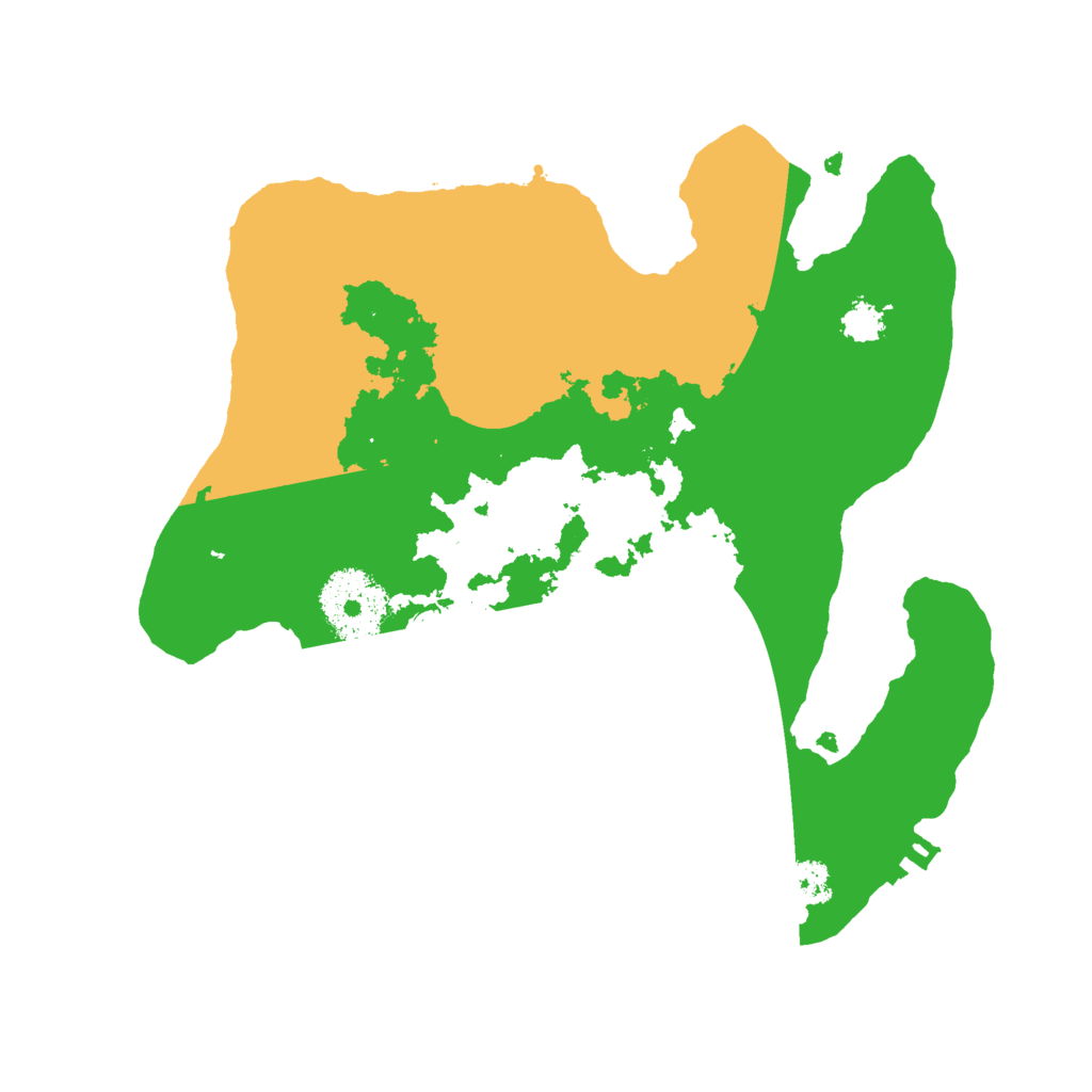 Biome Rust Map: Procedural Map, Size: 2500, Seed: 20001803