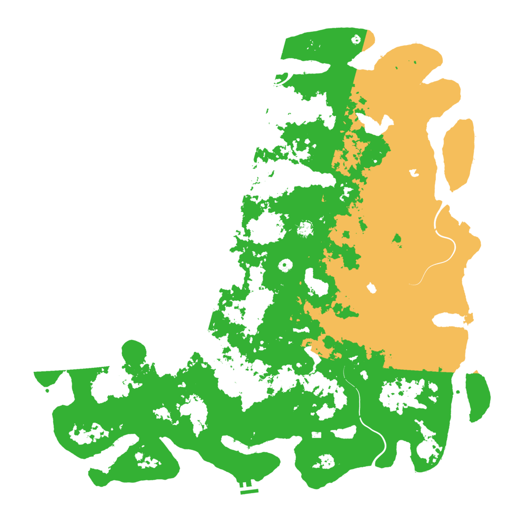 Biome Rust Map: Procedural Map, Size: 5700, Seed: 57075