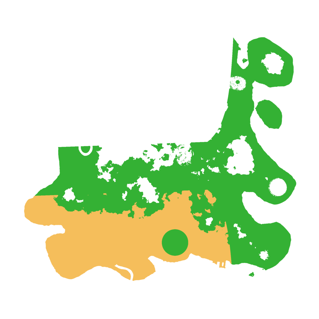 Biome Rust Map: Procedural Map, Size: 3200, Seed: 2075955