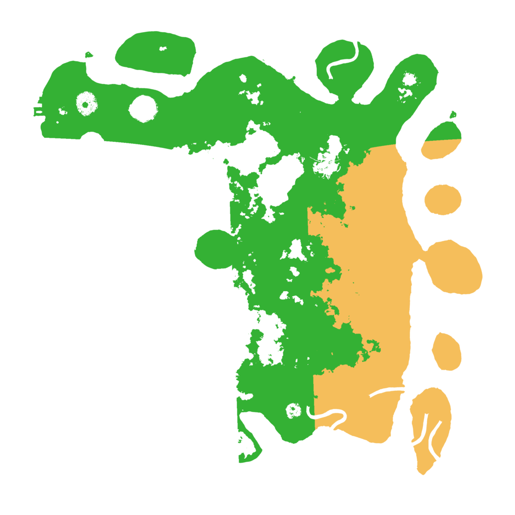 Biome Rust Map: Procedural Map, Size: 3500, Seed: 159