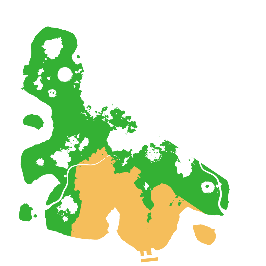 Biome Rust Map: Procedural Map, Size: 3200, Seed: 3137290