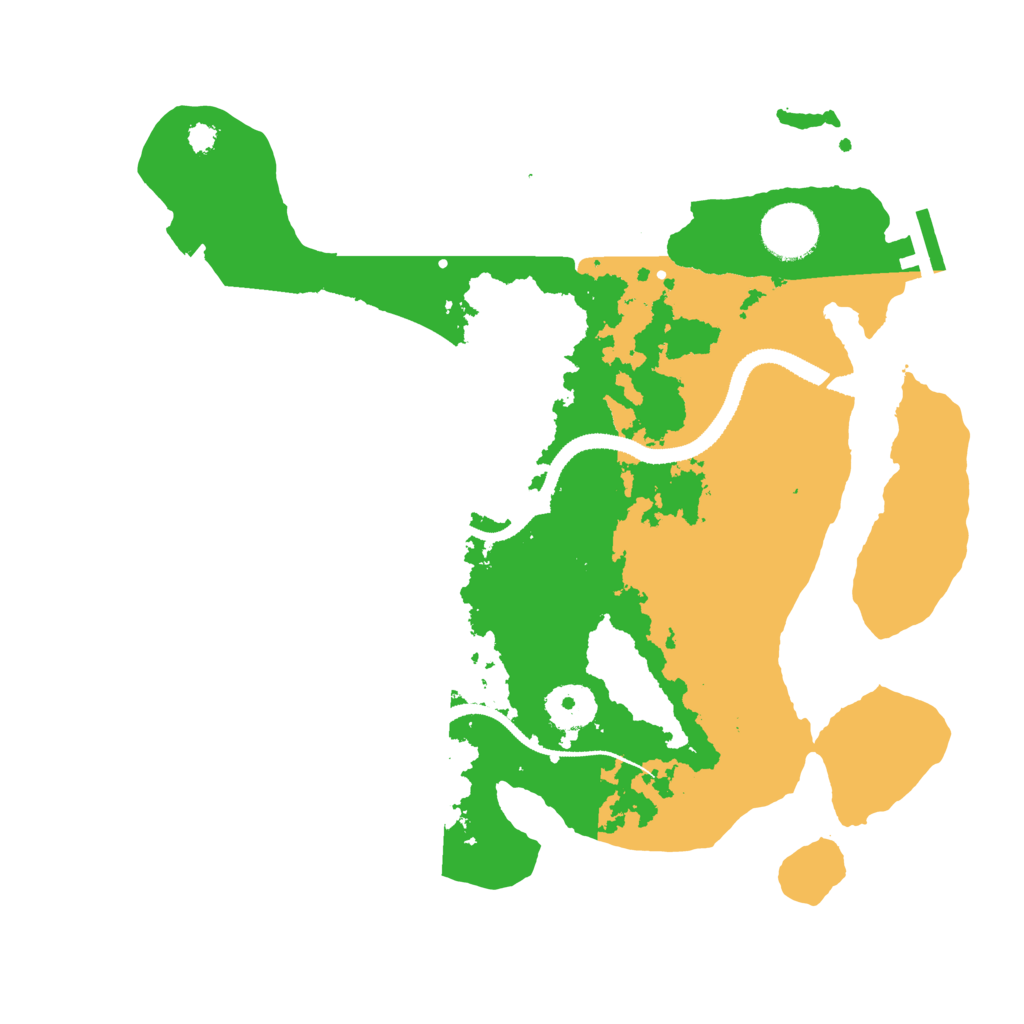 Biome Rust Map: Procedural Map, Size: 3200, Seed: 2741151