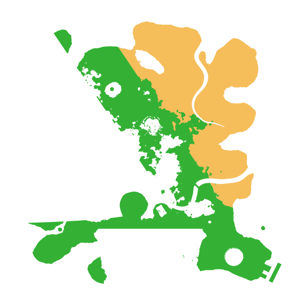 Biome Rust Map: Procedural Map, Size: 3000, Seed: 27562
