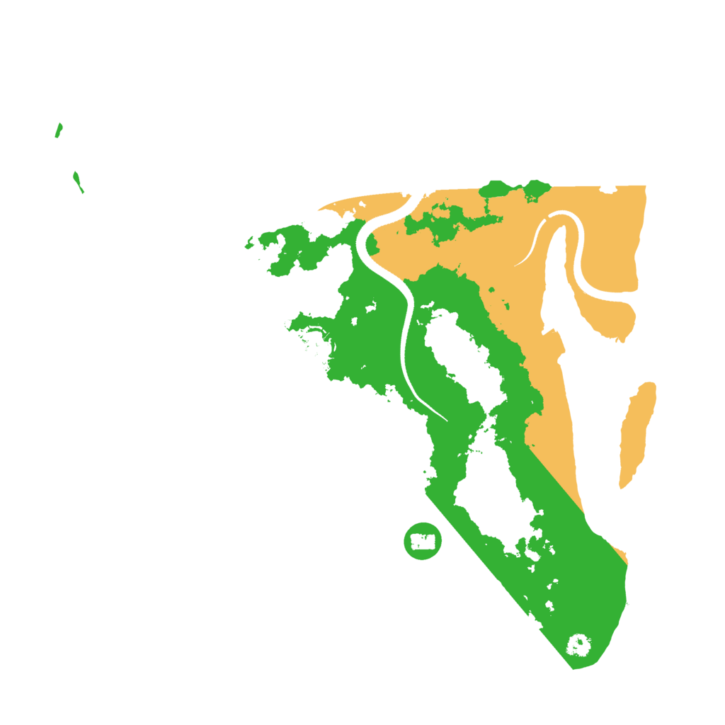 Biome Rust Map: Procedural Map, Size: 3200, Seed: 4720718