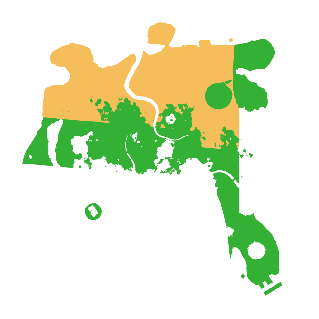 Biome Rust Map: Procedural Map, Size: 3250, Seed: 3600324