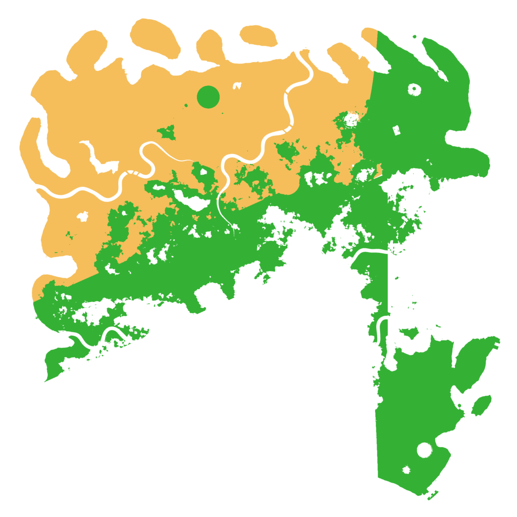 Biome Rust Map: Procedural Map, Size: 6000, Seed: 148780