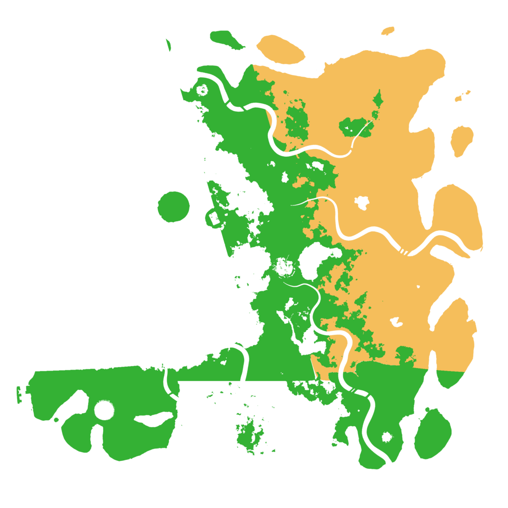Biome Rust Map: Procedural Map, Size: 4500, Seed: 1004142989
