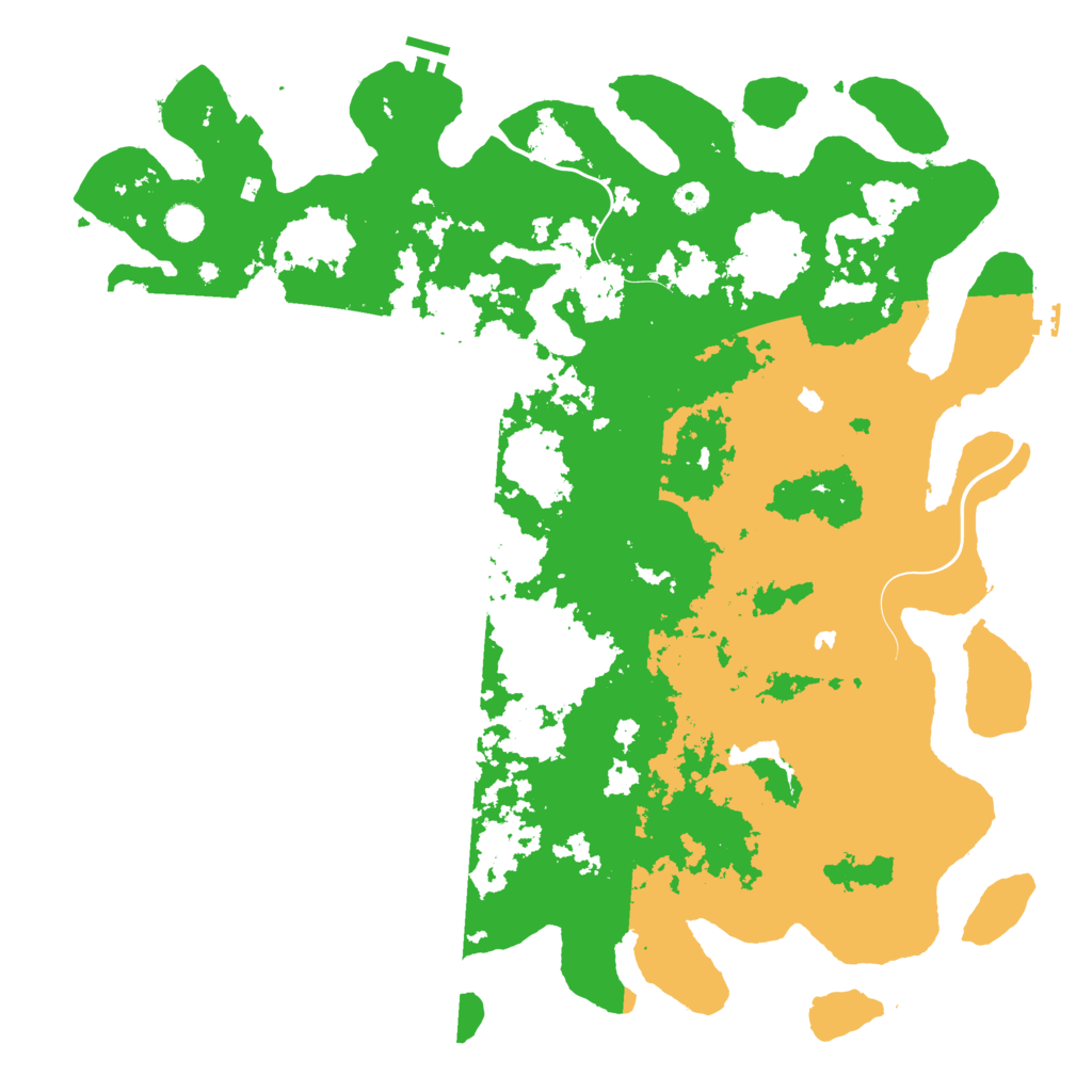 Biome Rust Map: Procedural Map, Size: 5000, Seed: 52055