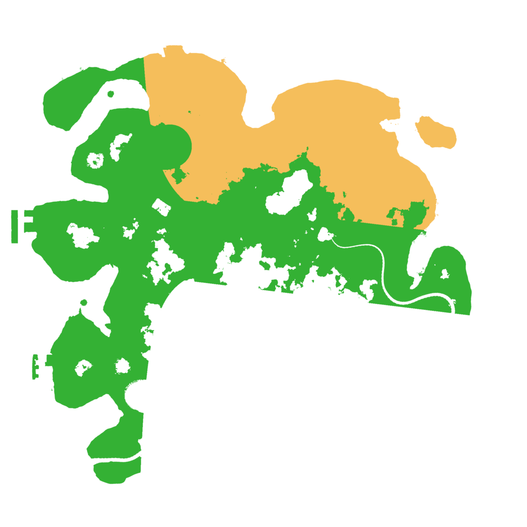 Biome Rust Map: Procedural Map, Size: 3200, Seed: 3802965