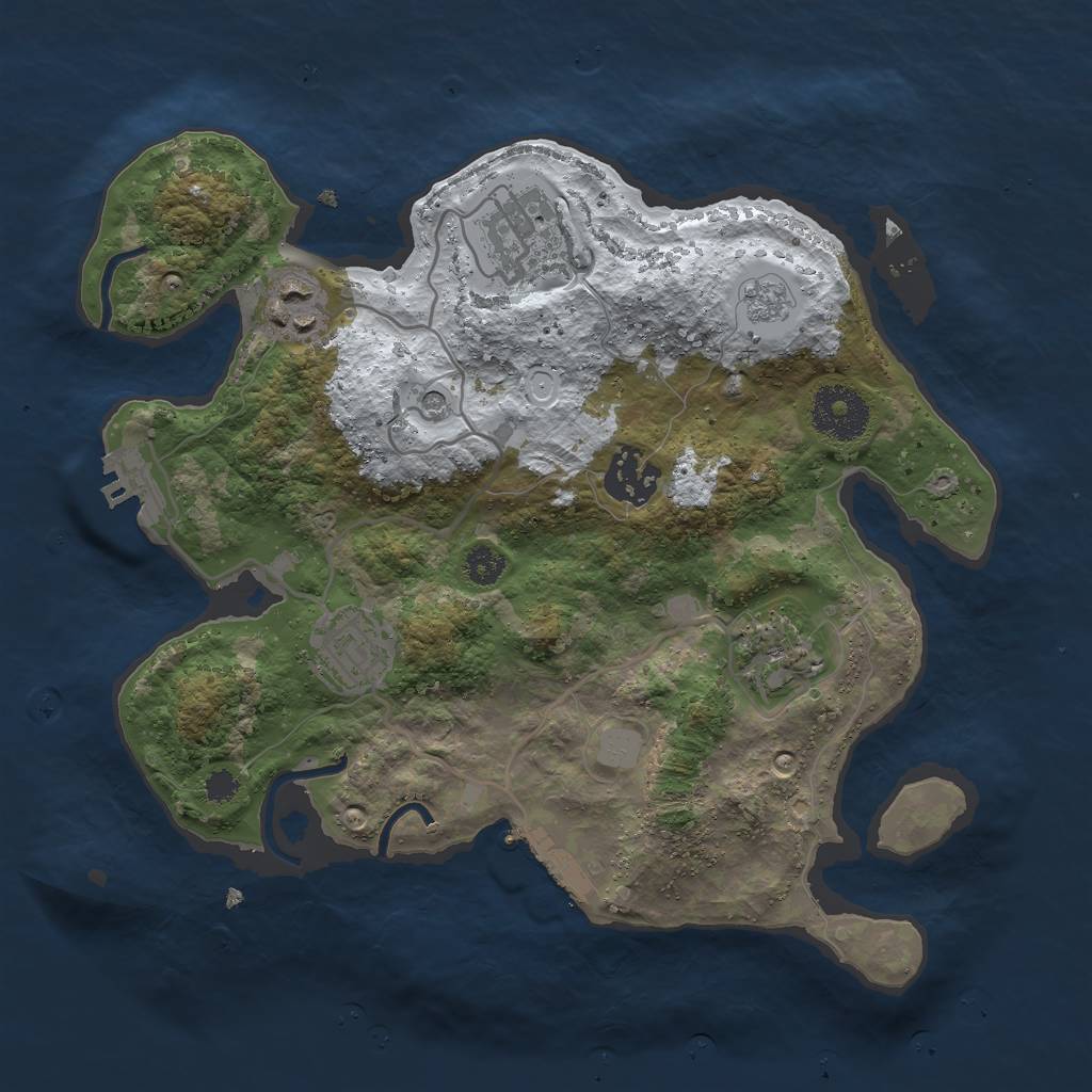 Rust Map: Procedural Map, Size: 2900, Seed: 4500, 14 Monuments