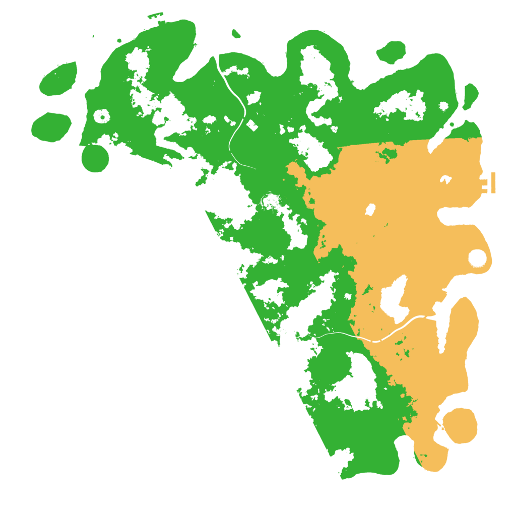 Biome Rust Map: Procedural Map, Size: 5000, Seed: 18673