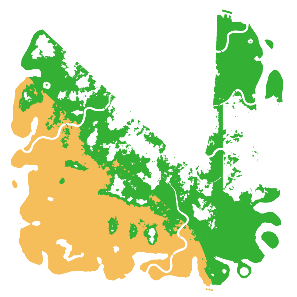 Biome Rust Map: Procedural Map, Size: 6000, Seed: 256659